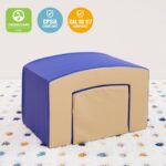 ECR4Kids SoftZone Junior Mix n' Match Tunnel and Bump, juego para principiantes, azul francés, 2 piezas