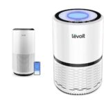 Purificador de aire Levoit HEPA H13 habitación grande hasta 1980 pies cuadrados monitor calidad del aire blanco