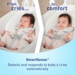 Columpio para bebé SmartSense de Graco con tecnología de detección de llanto, movimientos calmantes y vibraciones relaja