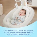 Columpio para bebé SmartSense de Graco con tecnología de detección de llanto, movimientos calmantes y vibraciones relaja