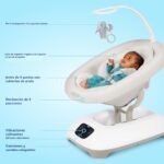 Columpio para bebé SmartSense de Graco con tecnología de detección de llanto, movimientos calmantes y vibraciones relaja