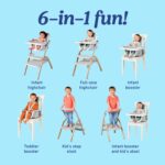 Graco EveryStep - Silla alta 6 en 1, para bebés y niños pequeños, silla alta delgada portátil con 6 etapas de crecimient