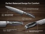 Juego de Cuchillos para Cocina 14 Piezas con Bloque Magnético, Acero Inoxidable Alemán de Alto Carbono Ultraafilado con
