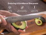 Juego de Cuchillos para Cocina 14 Piezas con Bloque Magnético, Acero Inoxidable Alemán de Alto Carbono Ultraafilado con