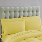 Juego de cama completo Sweet Home Collection Bed in a Bag 7 piezas edredón liso alternativo microfibra suave todas las e