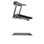 Cinta de correr plegable Sunny Health and Fitness SF-T7643 350 libras area amplia con alfombrilla protectora para gimnas