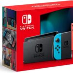 Consola Nintendo Switch HADSKABAH Joy-Con Azul Neon y Rojo Neon pantalla LCD 6.2 pulgadas modo TV portátil sobremesa