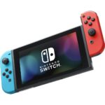 Consola Nintendo Switch HADSKABAH Joy-Con Azul Neon y Rojo Neon pantalla LCD 6.2 pulgadas modo TV portátil sobremesa