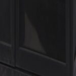 Deco 79 082638 estante de vino madera 15 botellas soportes copas vino 24x14x67 pulgadas negro