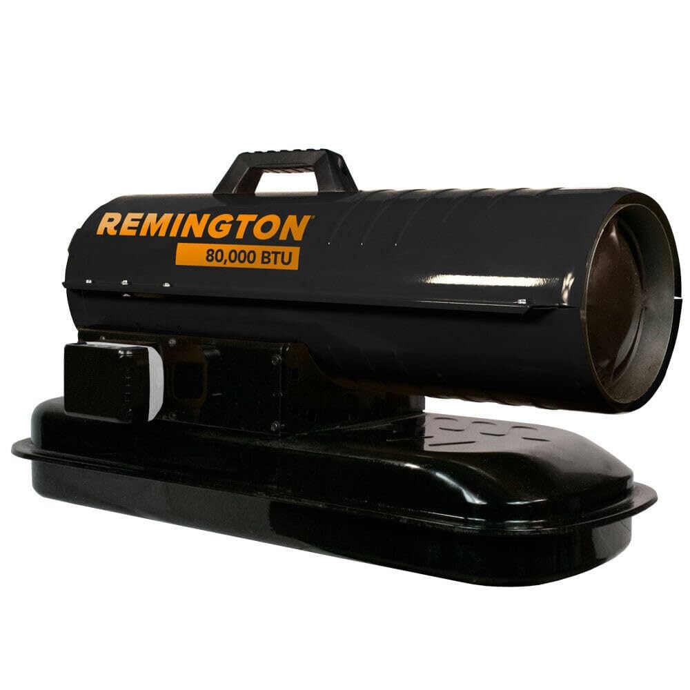 Version 1.0.0 Calentador queroseno diesel aire forzado Pinnacle Climate REM-80TBOA-KFA-B 80000 BTU termostato batería
