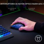 Mouse inalámbrico Razer Naga V2 Pro RZ01-04400100-R3U1 MMO 19+1 botones placas intercambiables rueda HyperScroll Pro sen