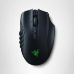 Mouse inalámbrico Razer Naga V2 Pro RZ01-04400100-R3U1 MMO 19+1 botones placas intercambiables rueda HyperScroll Pro sen
