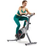 Bicicleta Estática Magnética Sunny Health Fitness SF-B122061 Resistencia Transmisión Correa 7 Niveles Bluetooth App Sunn