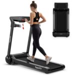 Caminadora Electrica Plegable SPORFIT SP37464SL Motor 3.0 HP Pantalla Digital HD Bluetooth Control App Sin Instalacion