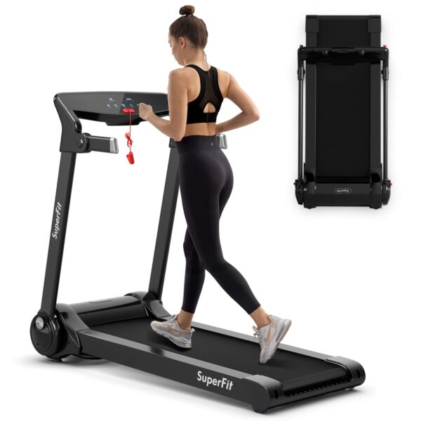 Caminadora Electrica Plegable SPORFIT SP37464SL Motor 3.0 HP Pantalla Digital HD Bluetooth Control App Sin Instalacion