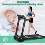 Caminadora Electrica Plegable SPORFIT SP37464SL Motor 3.0 HP Pantalla Digital HD Bluetooth Control App Sin Instalacion