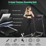 Caminadora plegable SPORFIT SP37464PU motor 3.0HP pantalla digital HD altavoz Bluetooth control de aplicacion para ofici