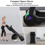 Caminadora plegable SPORFIT SP37464PU motor 3.0HP pantalla digital HD altavoz Bluetooth control de aplicacion para ofici