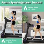 Caminadora plegable SPORFIT SP37464PU motor 3.0HP pantalla digital HD altavoz Bluetooth control de aplicacion para ofici