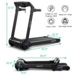 Caminadora plegable SPORFIT SP37464PU motor 3.0HP pantalla digital HD altavoz Bluetooth control de aplicacion para ofici