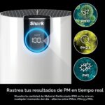 Purificador de aire SharkNinja Clean Sense HP102PK2 filtro superior a HEPA para dormitorio habitación infantil y oficina