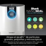 Purificador de aire SharkNinja Clean Sense HP102PK2 filtro superior a HEPA para dormitorio habitación infantil y oficina