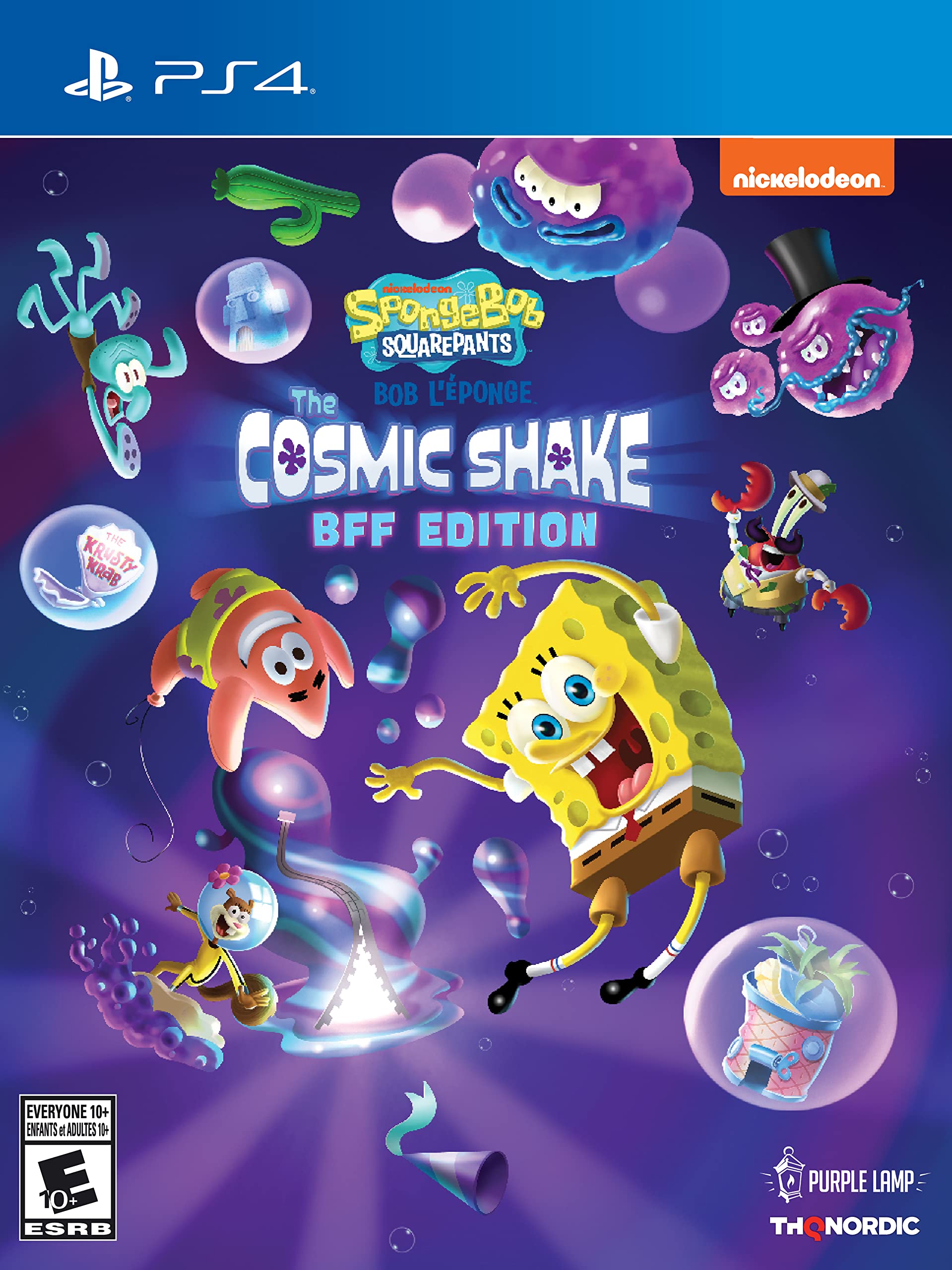 Version 1.0.0 Videojuego Bob Esponja SpongeBob SquarePants The Cosmic Shake BFF Edition THQ Nordic THQ402364PS4 PlayStation 4