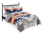 Juego de Edredón Pendleton Explorer Britannica Home Fashions 29272 algodón premium 3 piezas tamaño King 110x96 pulgadas