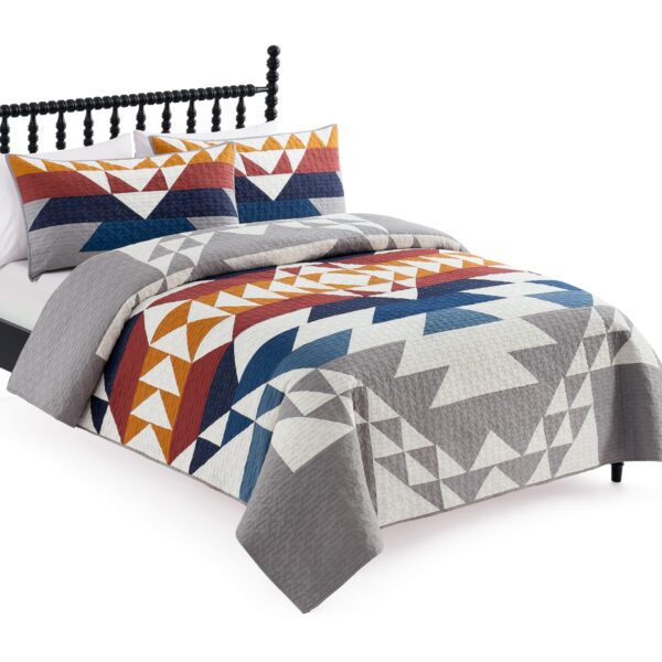 Juego de Edredón Pendleton Explorer Britannica Home Fashions 29272 algodón premium 3 piezas tamaño King 110x96 pulgadas