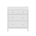 Storkcraft Horizon - Cómoda de 3 cajones con cambiador encima (blanco) – Certificado GREENGUARD Gold, incluye cambiador