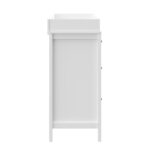 Storkcraft Horizon - Cómoda de 3 cajones con cambiador encima (blanco) – Certificado GREENGUARD Gold, incluye cambiador