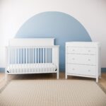 Storkcraft Horizon - Cómoda de 3 cajones con cambiador encima (blanco) – Certificado GREENGUARD Gold, incluye cambiador
