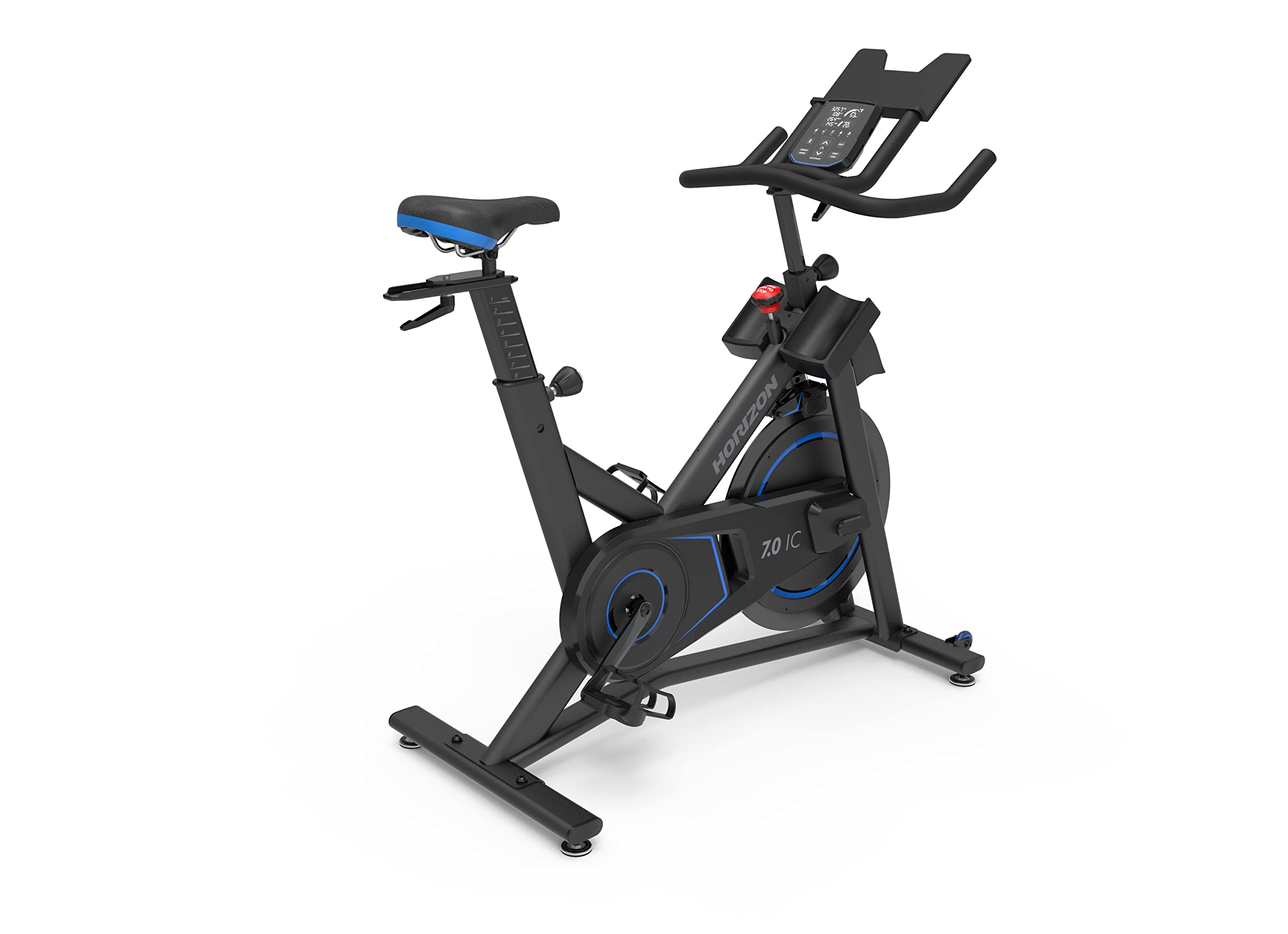 Version 1.0.0 Bicicleta de ciclismo interior Horizon Fitness 7.0 IC resistencia magnetica Bluetooth capacidad 300 lb