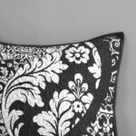 Colcha reversible de algodón Madison Park Vienna MP13-7959 tamaño King Cal King negro 6 piezas para todas las estaciones