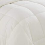 Edredón alternativo de microfibra Sweet Home Collection Solid Comforter talla Full marfil para todas las estaciones rell