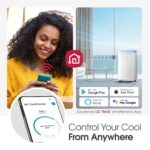 Aire acondicionado portátil LG LP1022FVSM 10000 BTU inversor dual silencioso enfría hasta 42 metros cuadrados WiFi contr