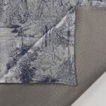 Juego de funda de edredon jacquard pastoral HiEnd Accents FB2137DS-SQ-SV plateado floral arbol abstracto 3 piezas con fu
