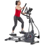 Elíptica Cardio Climber Sunny Health Fitness SF-E320048 8 Niveles Resistencia Magnética Monitor Rendimiento Cuerpo Compl