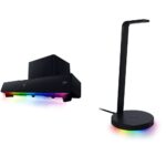 Razer Leviathan V2: Barra de sonido para juegos de PC multicontrolador con subwoofer y estación base V2 Chroma: iluminac