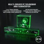 Razer Leviathan V2: Barra de sonido para juegos de PC multicontrolador con subwoofer y estación base V2 Chroma: iluminac