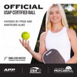 Franklin Sports X-40 pelotas de Pickleball al aire libre - Bola oficial del Pickleball de EE. UU., APP Tour + US Open -