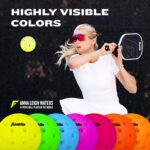 Franklin Sports X-40 pelotas de Pickleball al aire libre - Bola oficial del Pickleball de EE. UU., APP Tour + US Open -