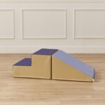 ECR4Kids Softzone Little Me Climb and Slide, juego para niños pequeños, Earthtone, 2 piezas