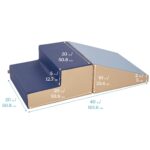 ECR4Kids Softzone Little Me Climb and Slide, juego para niños pequeños, Earthtone, 2 piezas