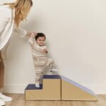 ECR4Kids Softzone Little Me Climb and Slide, juego para niños pequeños, Earthtone, 2 piezas