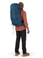 Osprey Kestrel 48L Mochila de mochilero para hombre, color negro, L/XL