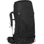 Osprey Kestrel 58L Mochila de mochilero para hombre, color negro, S/M