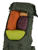 Osprey Kestrel 58L Mochila de mochilero para hombre, color negro, S/M