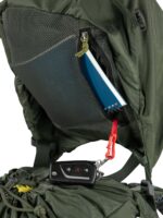 Osprey Kestrel 58L Mochila de mochilero para hombre, color negro, S/M