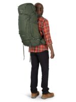 Osprey Kestrel 58L Mochila de mochilero para hombre, color negro, S/M